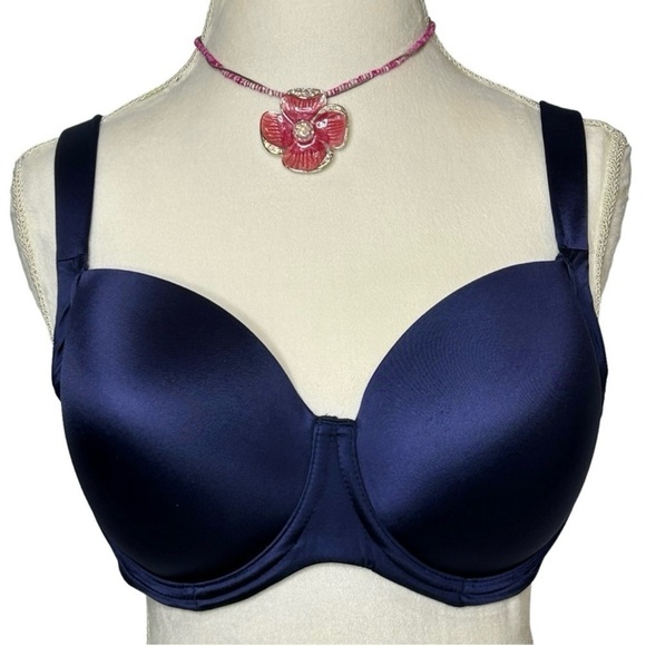 SOMA Bra Stunning support Underwire Hook n eye closure Navy blue 38DD/38E - Picture 1 of 9